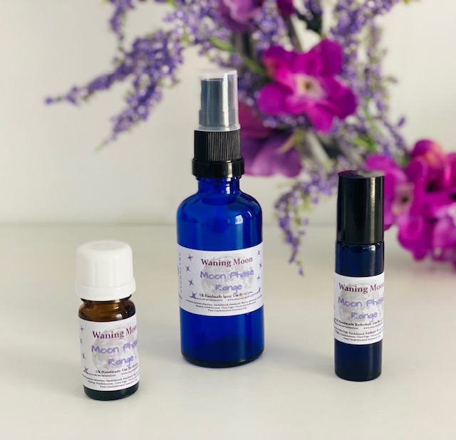 Waning Moon Essential Oil Blend, Rollerball & Spray