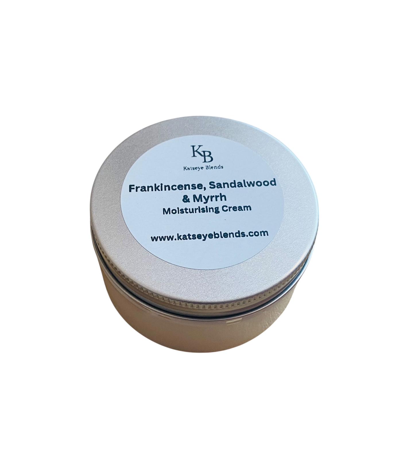 Frankincense, Sandalwood & Myrrh Moisturising Cream, 100g