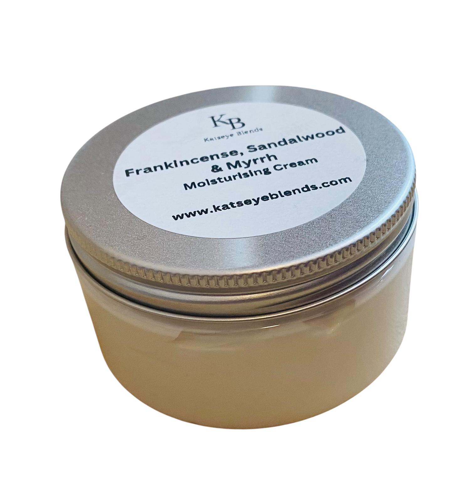 Frankincense, Sandalwood & Myrrh Moisturising Cream, 100g - Image 3