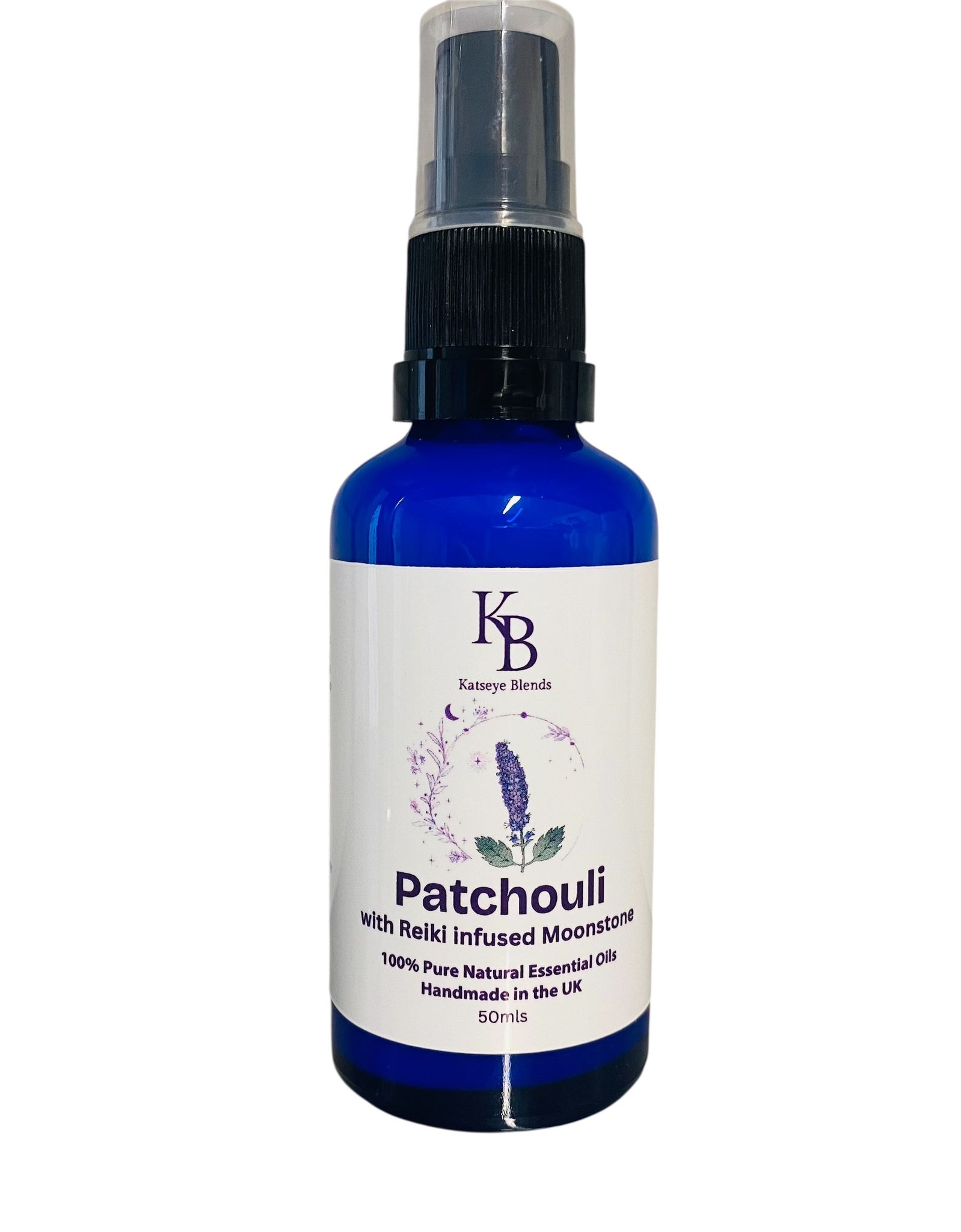 Patchouli with Reiki Infused Moonstone, 50ml