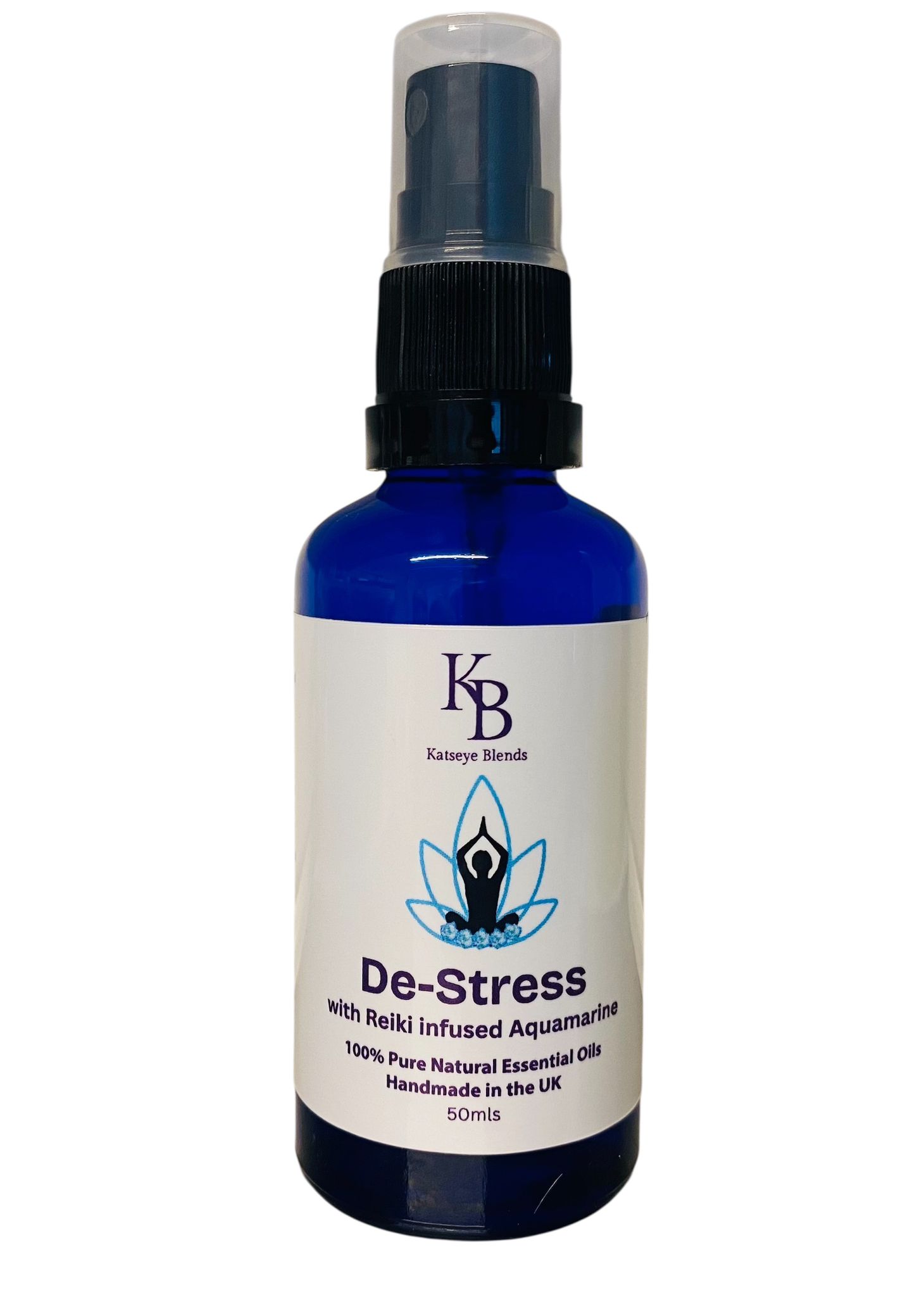 De-Stress with Reiki Infused Aquamarine, 50ml